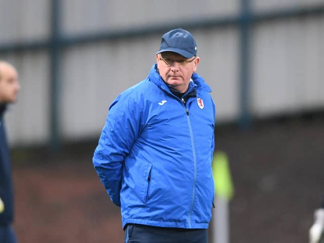 Raith Rovers manager John McGlynn called the decision to sign David Goodwillie an 'enormous mistake'.  (Photo by Mark Scates / SNS Group)