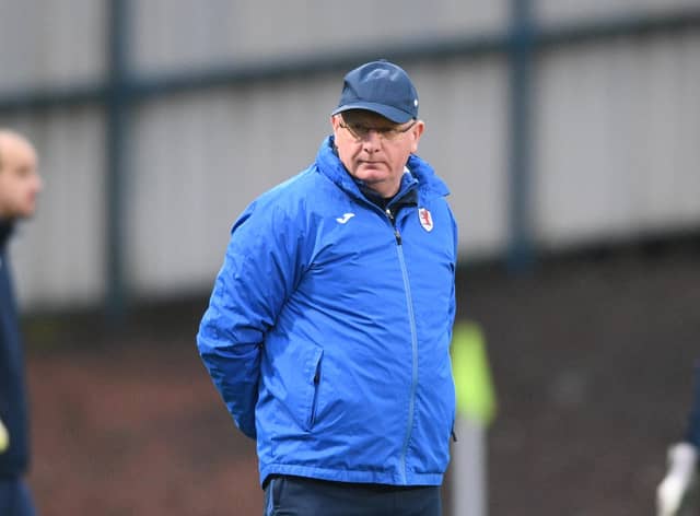 Raith Rovers manager John McGlynn called the decision to sign David Goodwillie an 'enormous mistake'.  (Photo by Mark Scates / SNS Group)