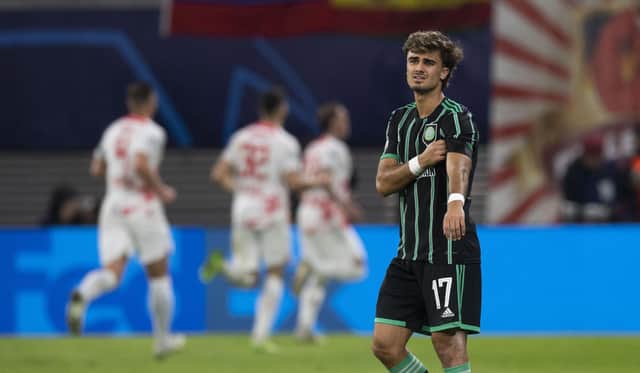 Celtic forward Jota is very doubtful for the Champions League match at home to RB Leipzig.
