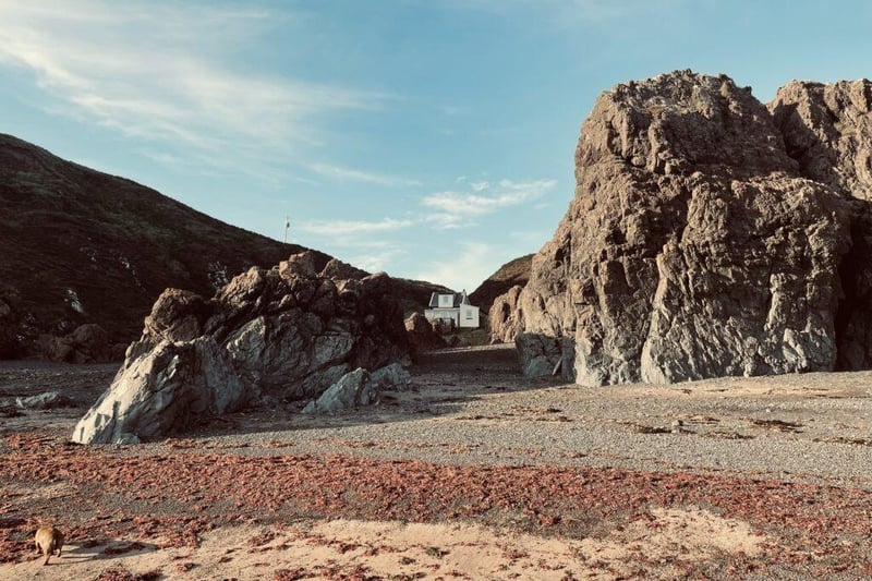 The cottage is just a short walk from the beach - perfect if you have to dash home to get warm after a bracing wild swim.