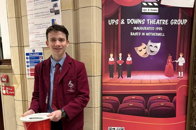 Help: S3 Hamilton College pupil Daniel Ford was among the helpers at the show.