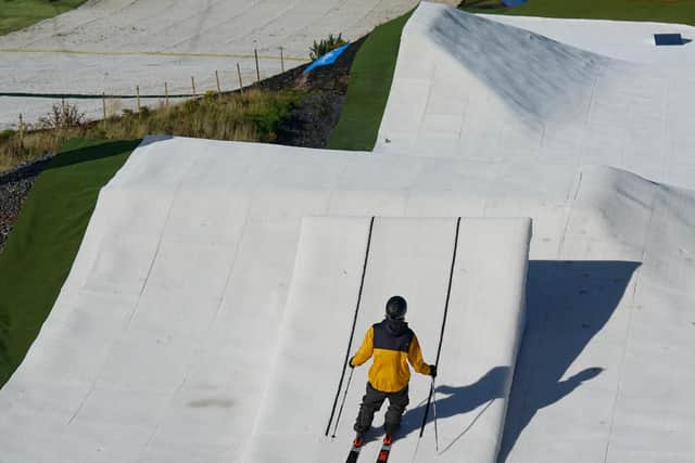 Scottish and GB Park and Pipe riders including former Olympian Murray Buchan and Harris Booth, were given a sneak preview of the funslope at Hillend