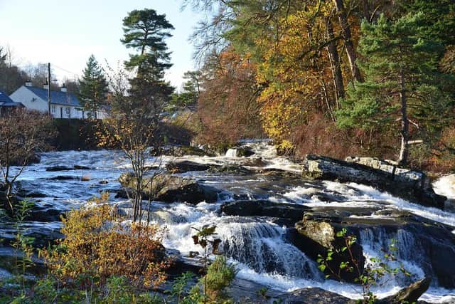 The Falls of Dochart at the village of Killin, which celebrated Halloween on November 11 until World War One. PIC: geograph.org/Jim Barton.