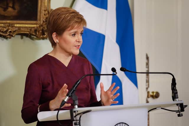 Nicola Sturgeon played down calls to ease the two metre rule