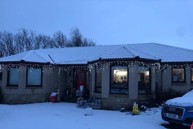 Bruce Beaton's house shining bright in Queensferry picture: supplied