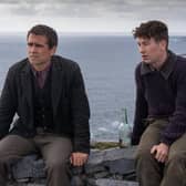 Colin Farrell, left, and Barry Keoghan in The Banshees of Inisherin. Picture: Searchlight Pictures via AP