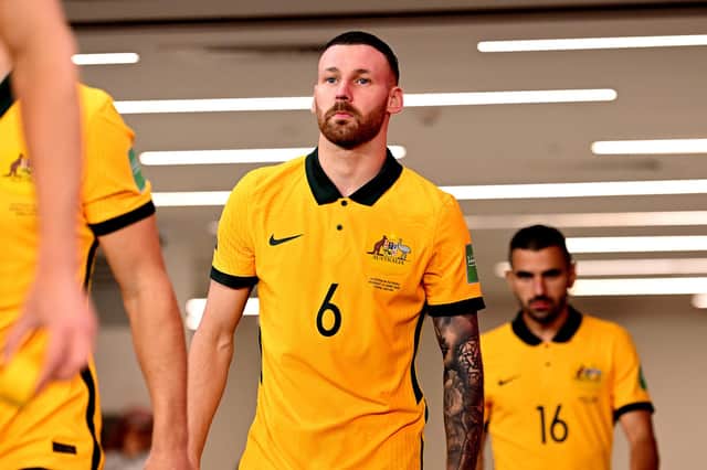 Martin Boyle will remain with the Australia squad in Qatar despite being forced out of the World Cup due to injury. (Photo by Joe Allison/Getty Images)