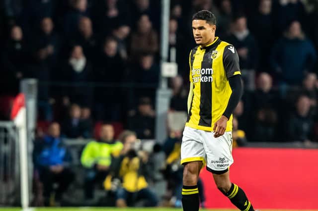 Arnhem's Danilho Doekhi   (Photo credit: THOMAS BAKKER/AFP via Getty Images)