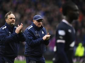 Falkirk boss John McGlynn said he was "proud" pf his players despite the 3-0 Scottish Cup semi-final loss to Inverness CT. (Photo by Rob Casey / SNS Group)