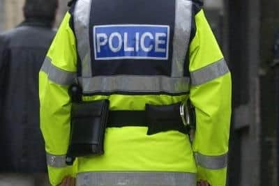 Police issued a clear warning after coming under attack in the demo outside a Methilhill house (Pic: TSPL)