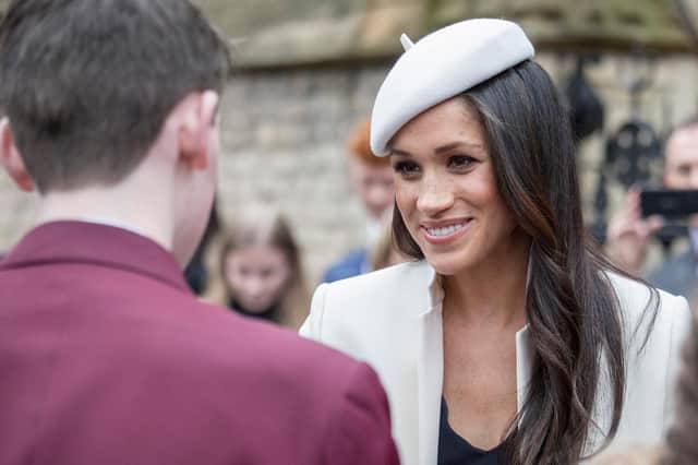 Meghan Markle emanates chic in a Parisian beret, says Susan Morrison (Picture: Jack Hill/The Times/PA)