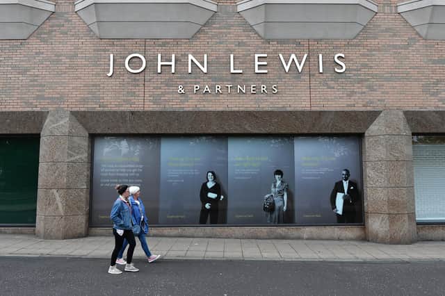 John Lewis has department stores in Edinburgh, Glasgow, above, and Aberdeen. Picture: John Devlin