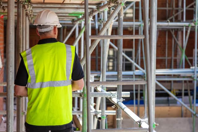 The construction sector was shut down during the lockdown in March.