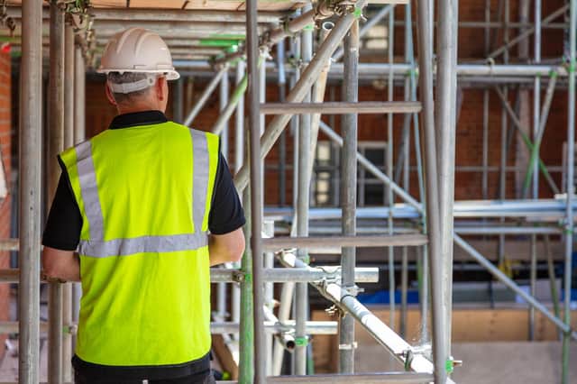 The construction sector was shut down during the lockdown in March.
