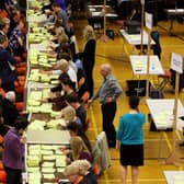 Counting taking place on election night.