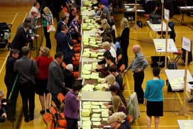 Counting taking place on election night.