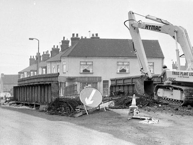 Kirkby Hill Bridge Removal in 1980