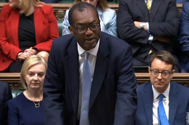 Chancellor of the Exchequer Kwasi Kwarteng unveils his mini-budget in the House of Commons (Picture: PRU/AFP via Getty Images)