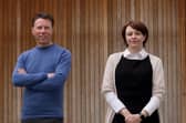 Stephen Ingledew and Nicola Anderson of industry cluster organisation FinTech Scotland.