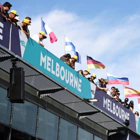 Fans watch over from above the pitlane during previews ahead of the F1 Grand Prix of Australia at Melbourne Grand Prix Circuit on March 12th, 2020. Photo: Robert Cianflone/Getty Images.