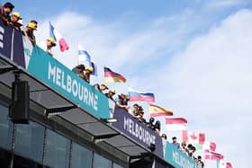 Fans watch over from above the pitlane during previews ahead of the F1 Grand Prix of Australia at Melbourne Grand Prix Circuit on March 12th, 2020. Photo: Robert Cianflone/Getty Images.