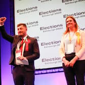 Labour's Cammy Day celebrates his re-election to Edinburgh Council