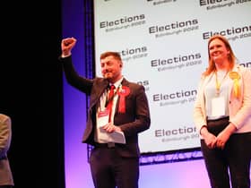Labour's Cammy Day celebrates his re-election to Edinburgh Council