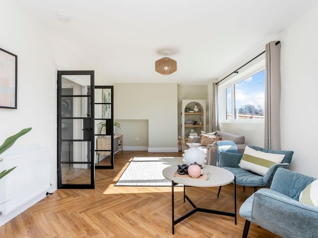 Living room inside Primrose Drive