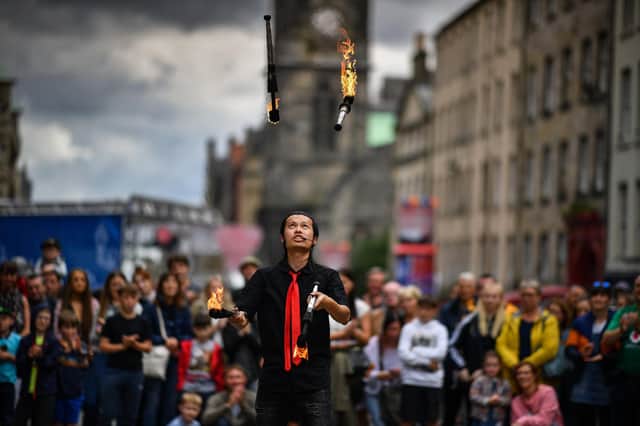 Street performers have been a familiar sight on the Royal Mile since the 1960s.