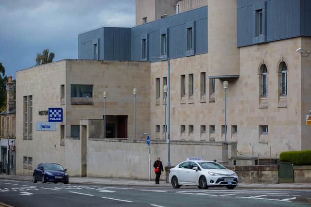 The custody suite is currently closed at Falkirk Police Station. Pic: Scott Louden