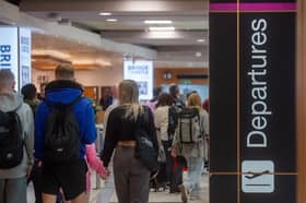 The departures area at Edinburgh Airport.