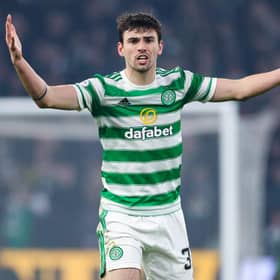 Celtic's Matt O'Riley during a cinch Premiership match between Celtic and Rangers.