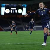 Rachel Corsie of Scotland. (Photo by Ian MacNicol/Getty Images)