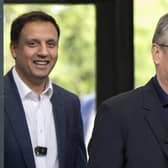 Labour leader Sir Keir Starmer with Scottish Labour leader Anas Sarwar. Picture: Jane Barlow/PA Wire