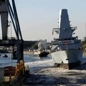 BAE announced the construction of five more British warships, as he declined to commit to boosting defence spending to 3 per cent