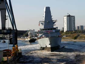 BAE announced the construction of five more British warships, as he declined to commit to boosting defence spending to 3 per cent