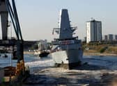 BAE announced the construction of five more British warships, as he declined to commit to boosting defence spending to 3 per cent