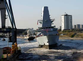 BAE announced the construction of five more British warships, as he declined to commit to boosting defence spending to 3 per cent
