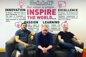 New partnership - (from left) Tree of Knowledge's Alan Burton, Gavin Oattes and Dougie Clark
