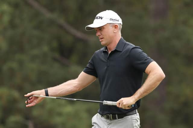 Martin Laird in action during the 85th Masters at Augusta National Golf Club. Picture: Kevin C. Cox/Getty Images.