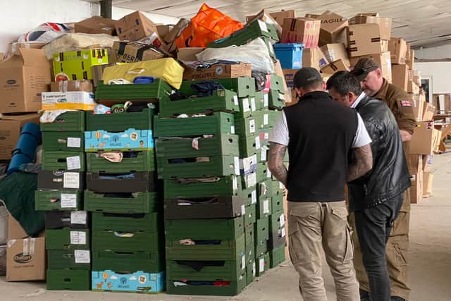 Robert Marshall and his colleagues delivered aid to a warehouse in Moldova.