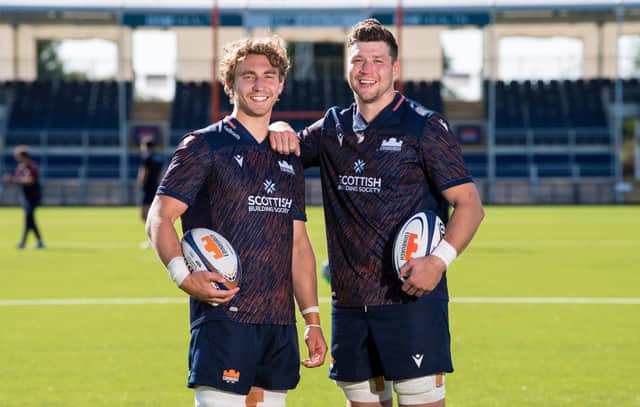 Edinburgh Rugby's co-captains for the 2022-23 season, Jamie Ritchie and Grant Gilchrist. (Photo by Ross Parker / SNS Group)