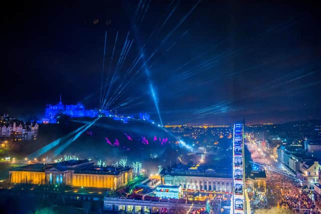 Princes Street will be transfored for Edinburgh's Hogmanay celebrations for the first time in three years in December. Picture: Chris Watt