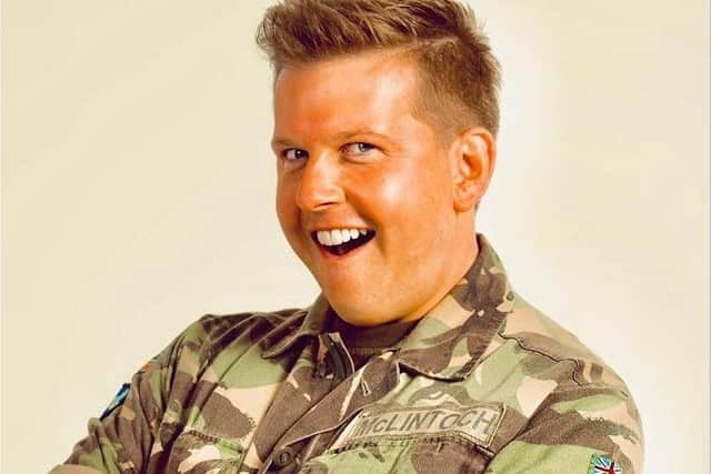 Greg McHugh brought his Gary: Tank Commander to a Fringe benefit for the Scottish stand-up Raymond Mearns.