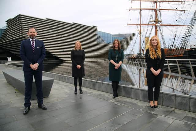 Lindsay Darroch, Nyona Nicol, Karin Bousie and Kasia Thomson of Gilson Gray in Dundee. Picture: Derek Gerrard