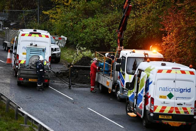 SGN engineers have put an exclusion zone in place at Lye Brae between Carbrain and Kildrum, Cumbernauld, where there is a significant gas leak.