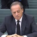 BBC chairman Richard Sharp was hauled in front of MPs over his involvement in a loan for Boris Johnson.