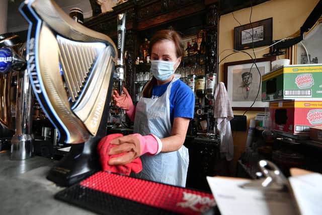 Delia Lynch of Glasgow's oldest pub, The Old Burnt Barnes prepares for opening