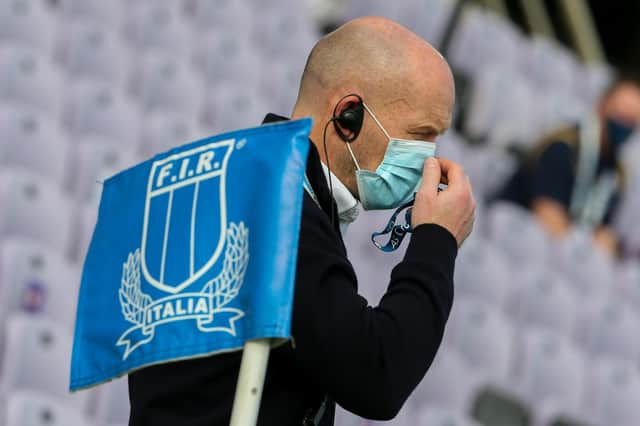 Gregor Townsend was pleased with how Scotland cut down the penalty count in the second half against Italy. Picture: Giampiero Sposito/Getty Images