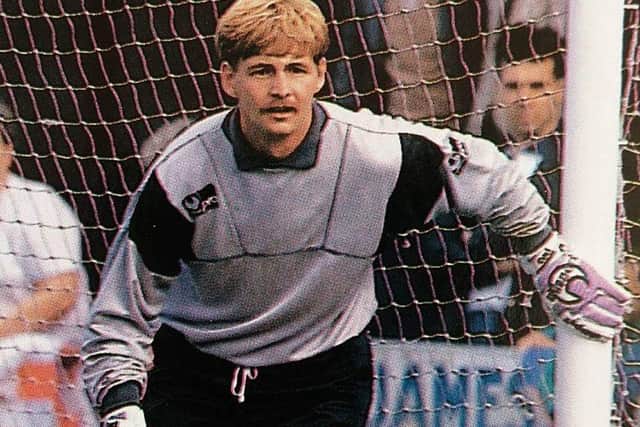 David Larter in action for Montrose in the 1990s.
